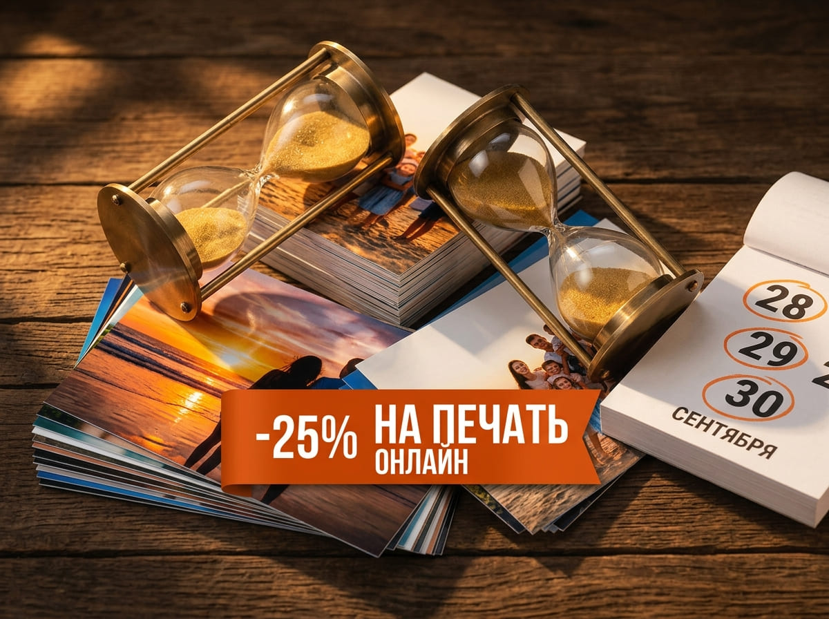 СУПЕРАКЦИЯ: Скидка 25% на печать фотографий